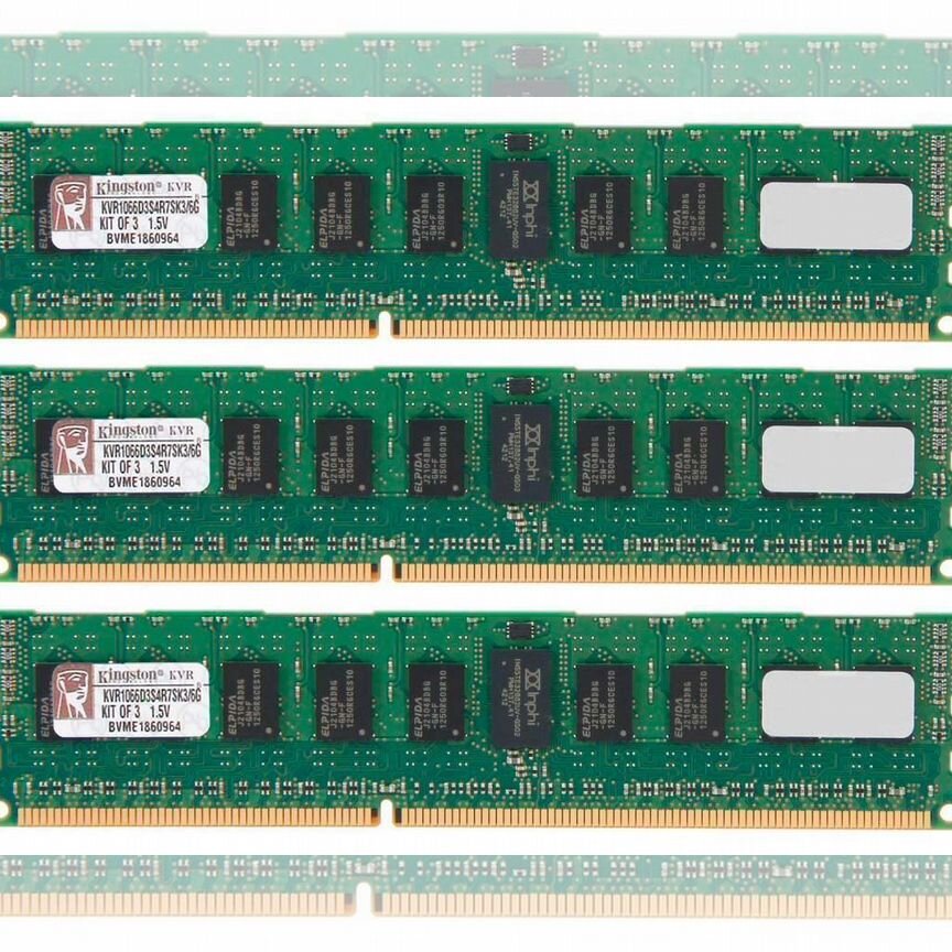 [KVR1066D3S4R7SK3/6G] Оперативная Память Kingston Kvr1066d3s4r7sk3/6g
