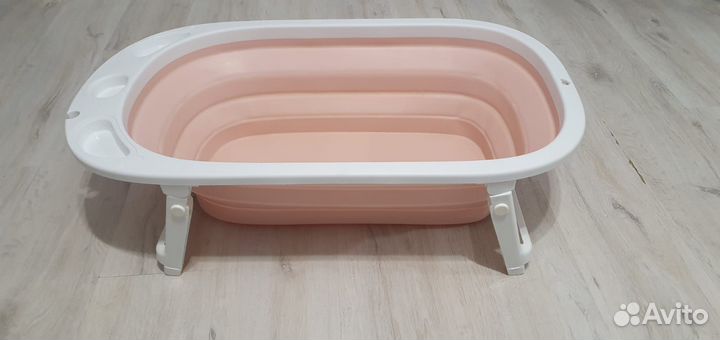 Ванночка Miyoumi детская складная с матрасиком