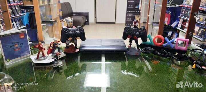 PS3 Super slim(500GB) 60+Игр/Прошитая/2 Геймпада