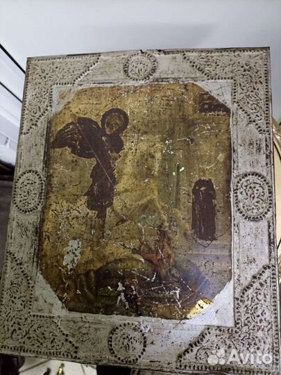 Икона старинная.Георгий Победоносец