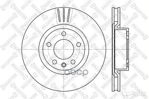 6020-3622V-SX диск тормозной передний Opel Ome