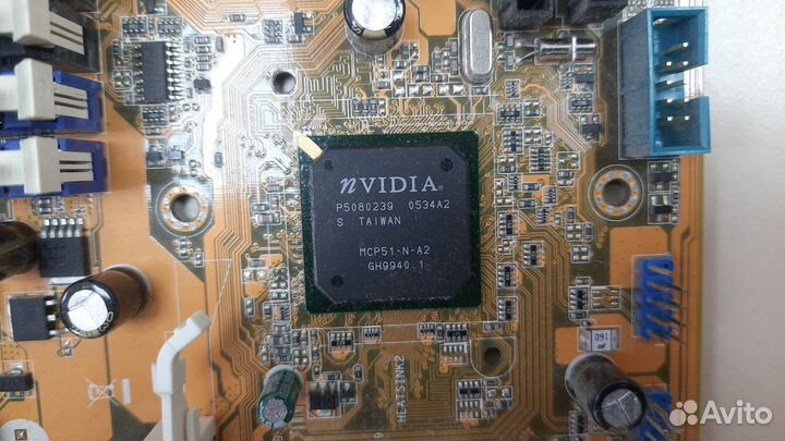 Материнская плата asus A8N-VM CSM с проц и памятью