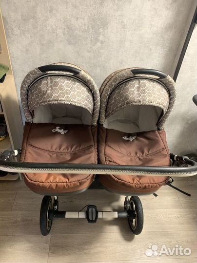 Коляска для двойни indigo 0+