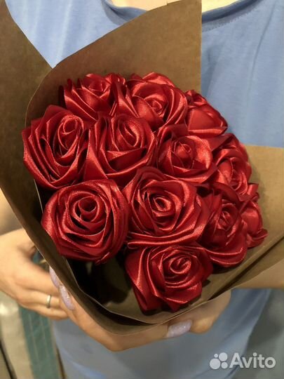 Букет из атласных лент