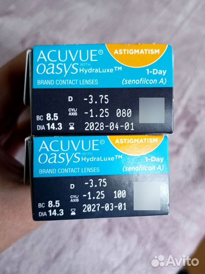 Контактные линзы acuvue oasys 1Day с астигматизмом