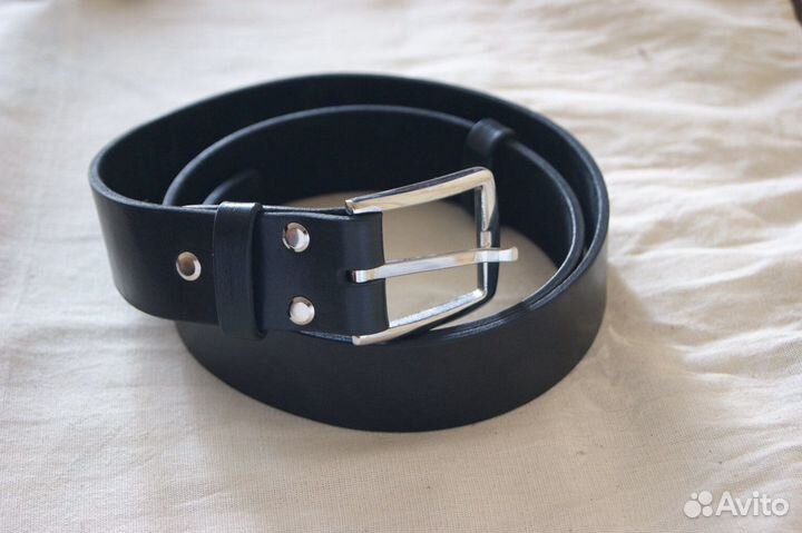 Кожаный мужской ремень ручной работы