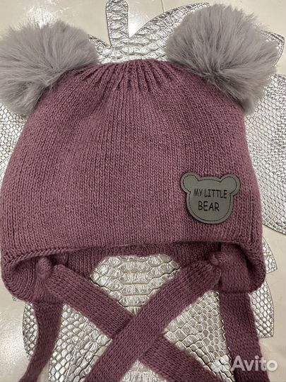 Шапка для девочки зимняя