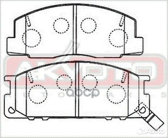 Колодки тормозные дисковые передние AKD-1218 AK