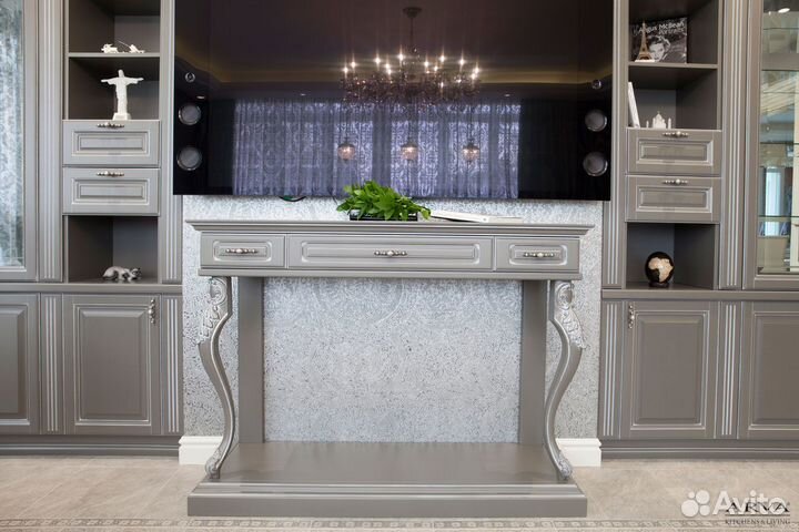 Шкаф на заказ, Береза, цвет по RAL, патина белая