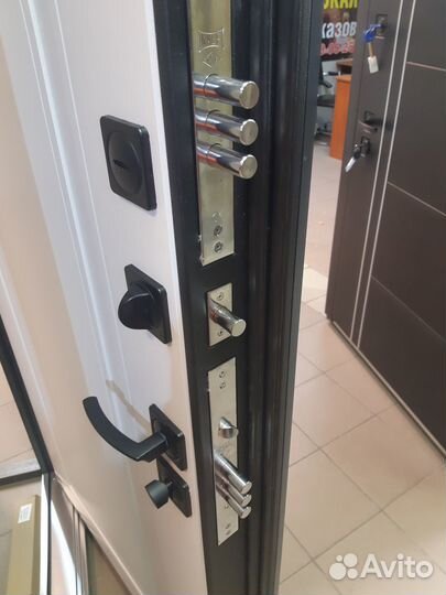 Дверь входная Люксор 2мдф Горизонталь Нео Графит