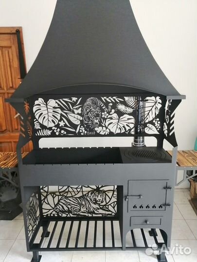 Мангал с вытяжкой
