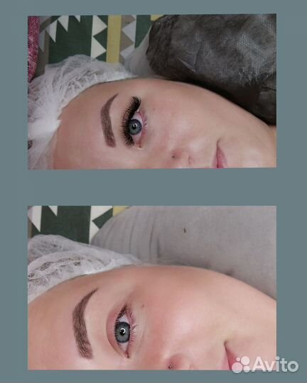 Наращивание ресниц, брови