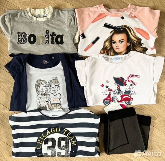 Вещи пакетом 134 140 mayoral и др на девочку