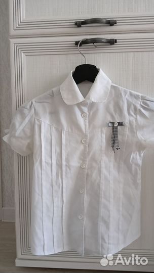Блузка школьная для девочки на рост 134 см