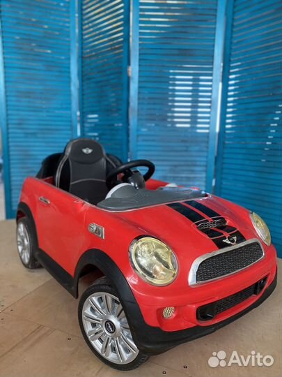 Детская электро машинка mini cooper