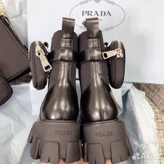 Женские ботинки pradaразмеры 35-41g