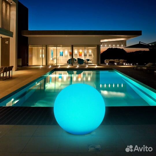 Матовый светильник шар 30 см белый уличный 220 В