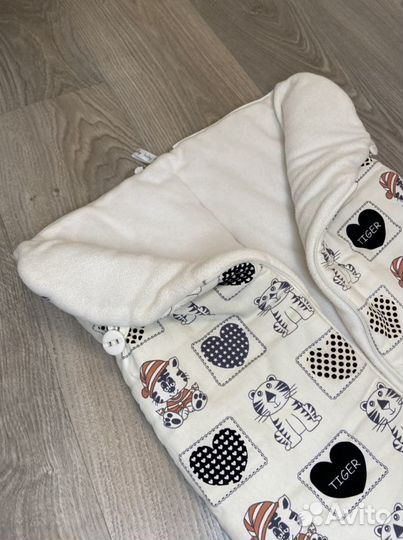 Кокон конверт на флисе осень весна