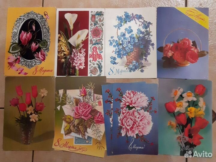 Открытки СССР 8 марта