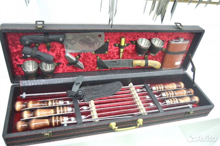 Набор шампуров в кейсе 