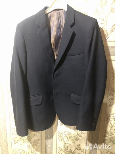 Школьный Пиджак на мальчика синий рост 140