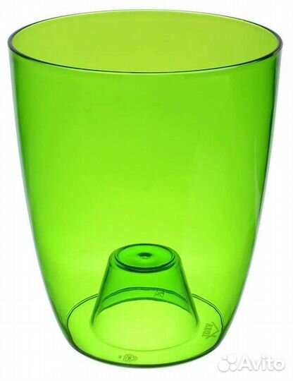 Кашпо Орхидея зеленое 13 см