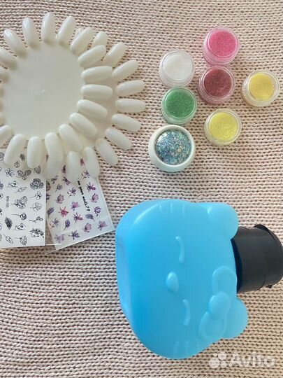 Набор для маникюра с лампой