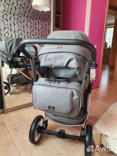 Коляска 2 в 1 эко кожа Bebe-Mobile
