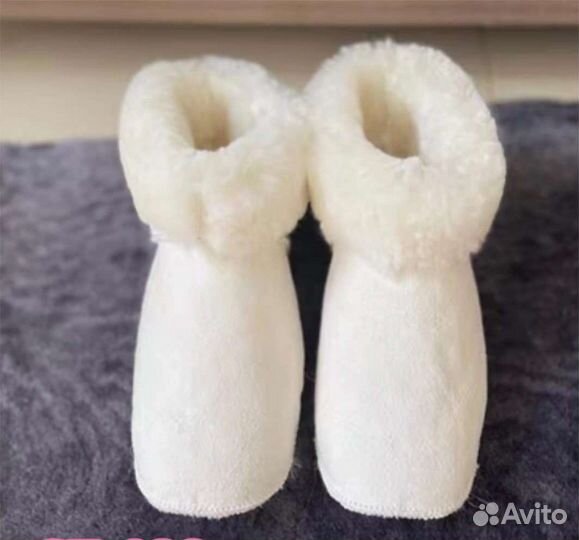 Теплые домашние сапожки