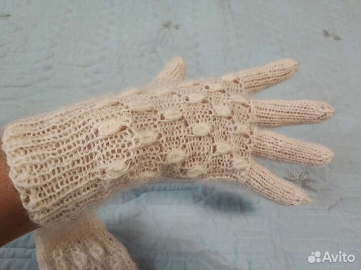 Перчатки козий пух