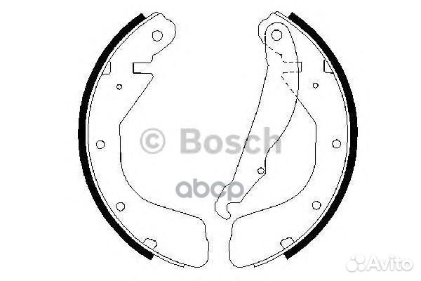 Колодки тормозные барабанные зад 09864872