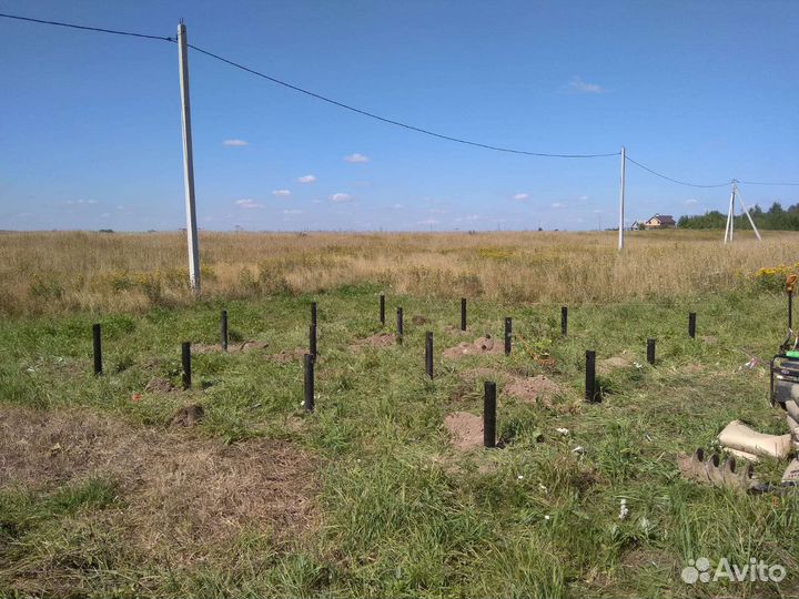 Монтаж винтовых свай под ключ