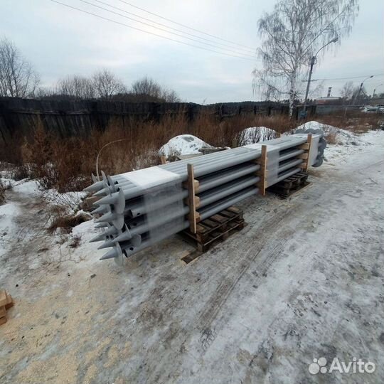 Монтаж винтовых свай