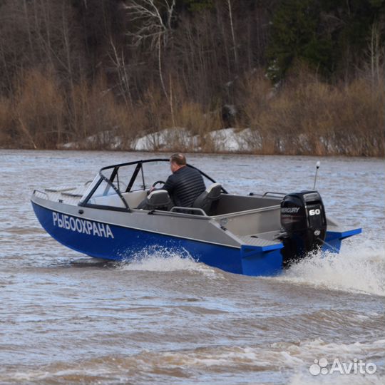 Новый алюминиевый катер (мотолодка) Неман 500