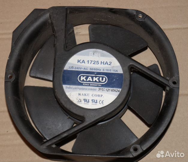 Вентилятор kaku KA1725HA2l 220v, 172х150х51мм