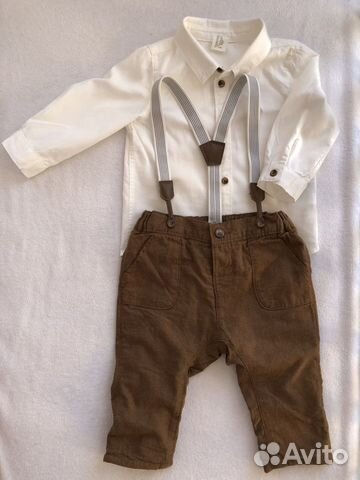 Костюм для мальчика hm 74 размер (рубашка, брюки)