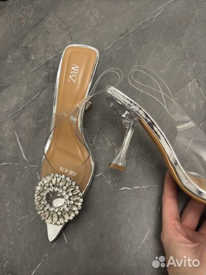 Силиконовые туфли с открытой пяткой