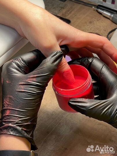 Пудровый маникюр (без лампы)