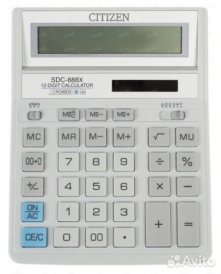 Калькулятор бухгалтерский Citizen SDC-888XWH белые