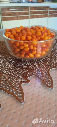 Ягоды облепихи, крупная и чистая свежей заморозки