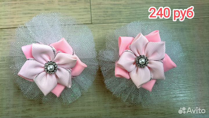 Резиночки для волос ручной работы