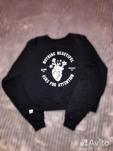Свитшот Pull&Bear темно-синий