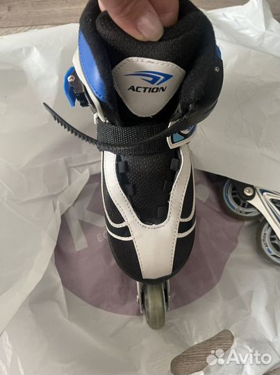 Роликовые коньки action