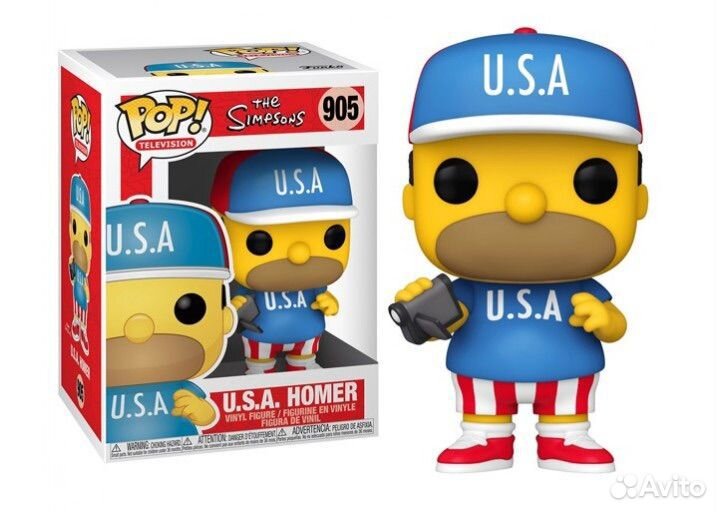 Funko POP Animation: Simpsons: U.S.A. Homer 905