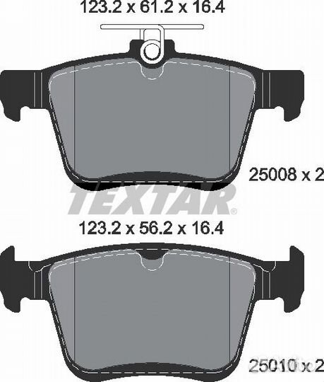 Колодки тормозные дисковые с противошумной плас