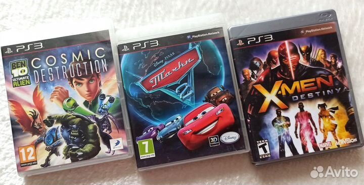 Тачки 2/ X-Men/ Ben10 PS3