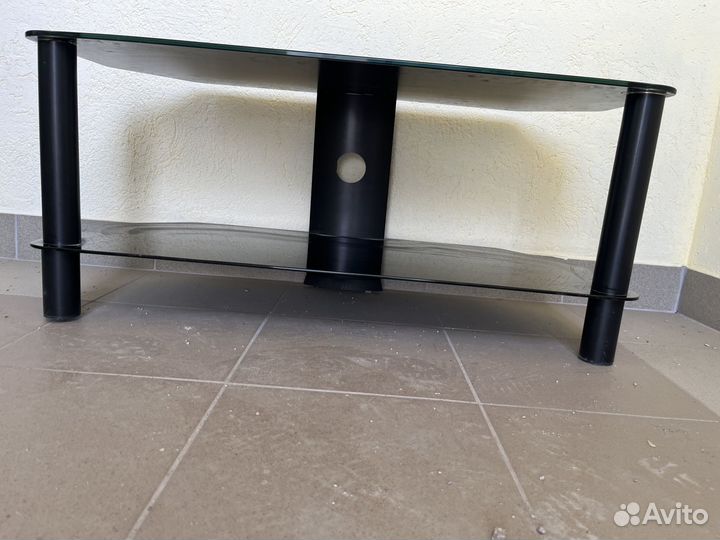 Стеклянная тумба под тв