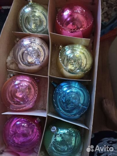 Набор елочных шаров СССР