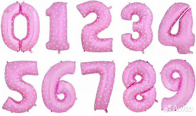 Новые Большой Шар Цифра 1 метр