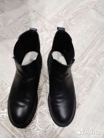 Кожаные ботинки 40